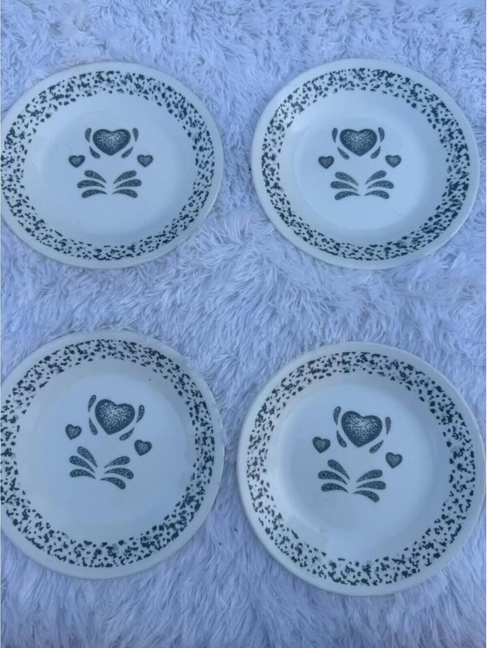 Vintage Corelle Heartland salad Plates Set of 4, 6.5"